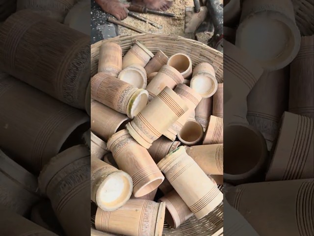 Amazing Bamboo Coffee Cup Making Process #shorts