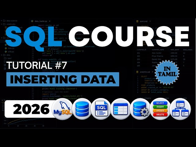 INSERT Statement & Inserting Data in MySQL | SQL Tutorial in Tamil for Beginners | Ep - 7