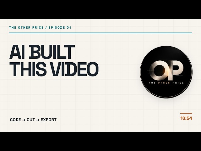 I Let AI Build This Entire Video. No Editor. No Premiere.