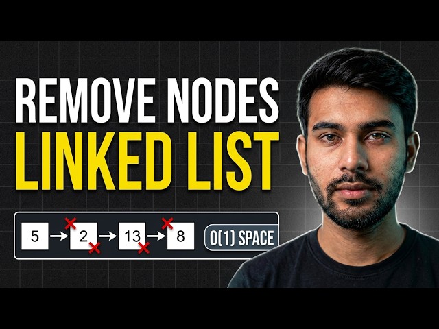 Remove Nodes From Linked List | DSA in Java | LeetCode | Pankaj