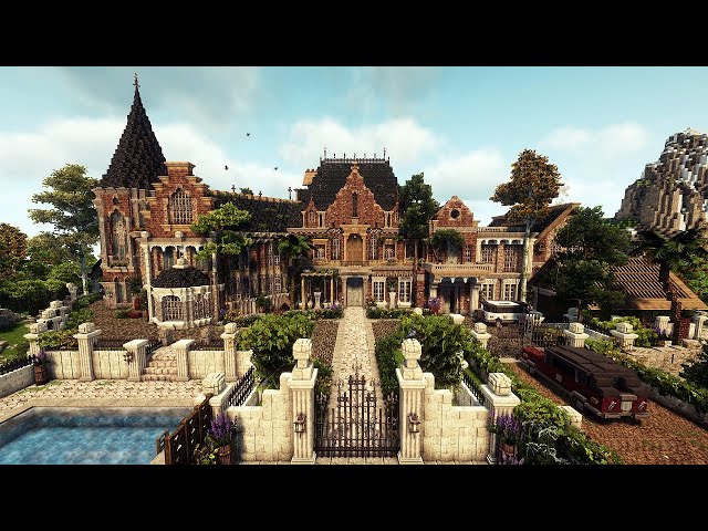 Detailed Restoration Mansion (Minecraft Builds)