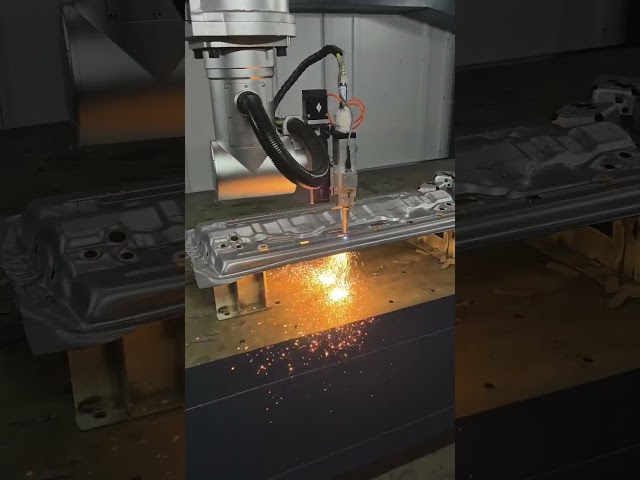 3D 5 Axis Laser Cutting of Automotive Stamping Parts  Precision Cutting Demo #senfenglaser