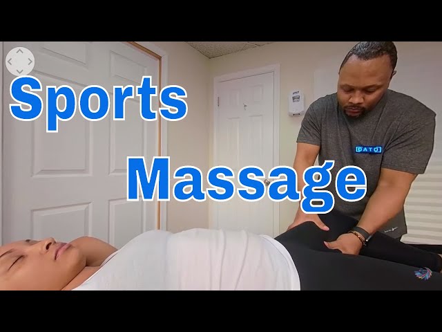 How to do Different Massage Moves for Sports Massage Events Tutorial 1  Shown in 360 VR on Youtube