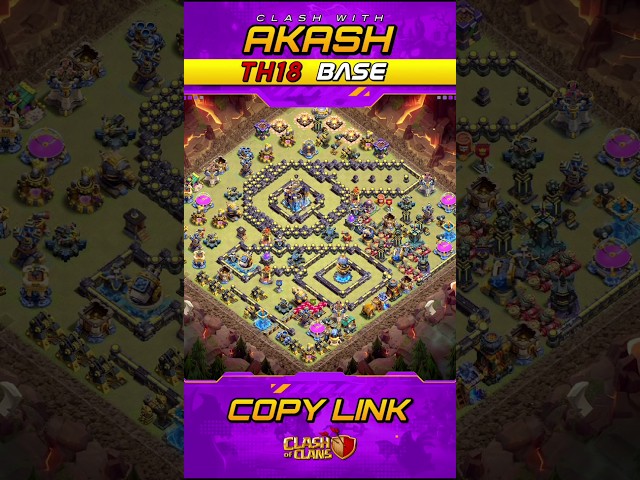 Only 1 Star TH18 War Base 2026 Anti 2 Star Anti Thrower Anti Electro Dragon Clash of Clans 🔥