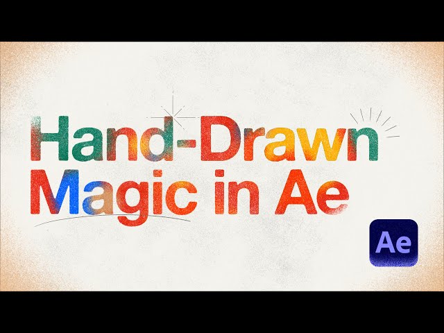 Creative Hand-Made Text Animation (After Effects Tutorial)