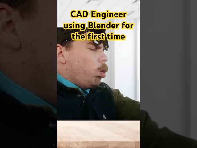 CAD Engineer using Blender for the first time #cad #blender #3dmodeling