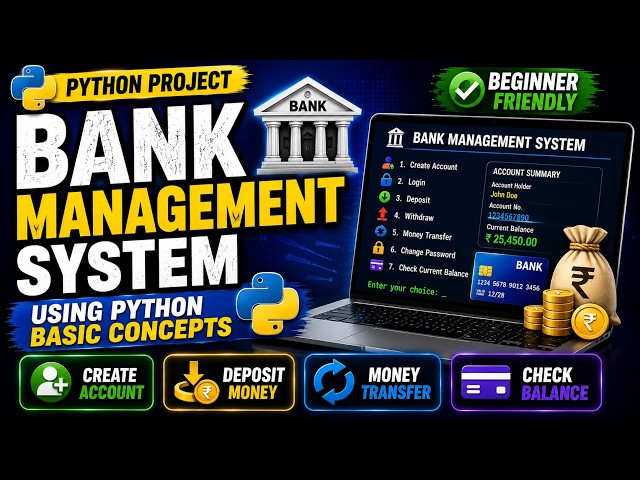 Let's Code A Banking System Using Basic Python Concepts
