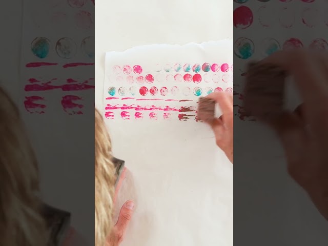 Eva Kalien | Use stamps to create collage paper