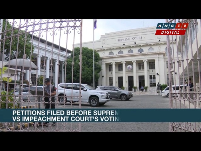 Petitions filed before Supreme Court vs impeachment court's voting threshold ruling | ANC