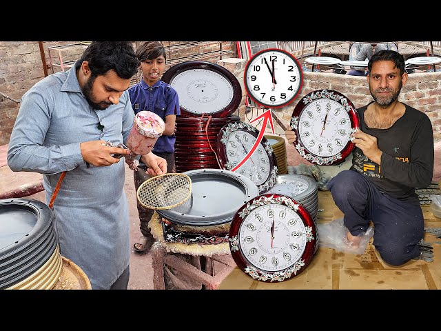 How Millions of Plastic Wall Clocks Are Made in a Local Factory | Amazing Mass Production Process