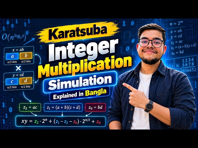 Karatsuba Integer Multiplication - Explained in Bangla
