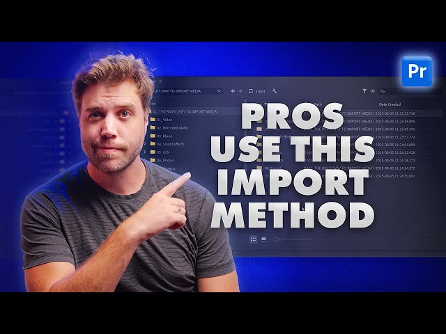 How to Import Footage into Premiere Pro (The Right Way)