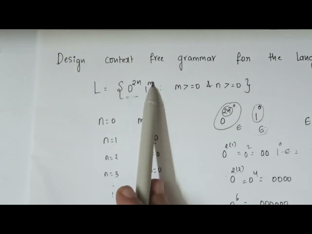 Context free grammar