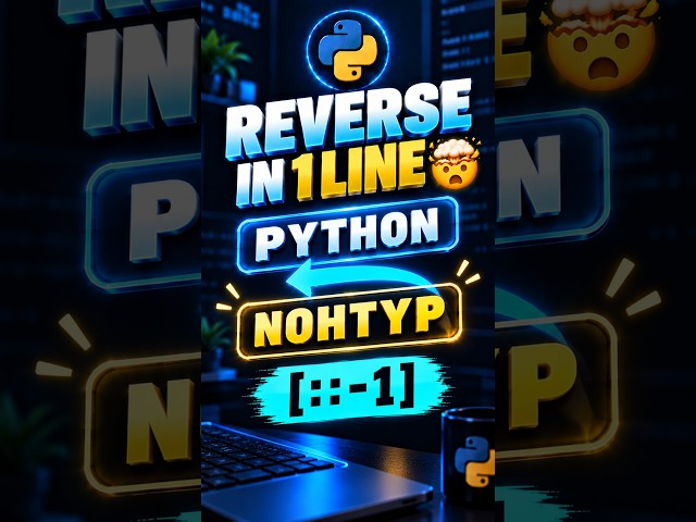 Python Mein String Reverse Karna Itna Easy?! 🤯 | [::-1] Explained #shorts