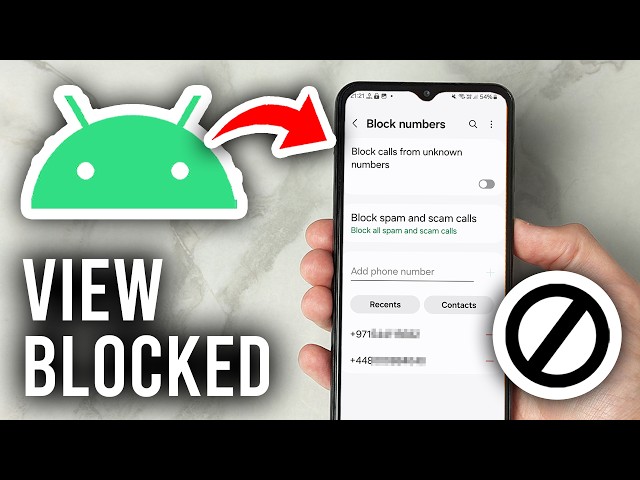 How To View Blocked Numbers On Android - Tutorial