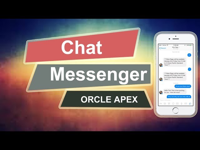 Oracle APEX - APEX  Messenger