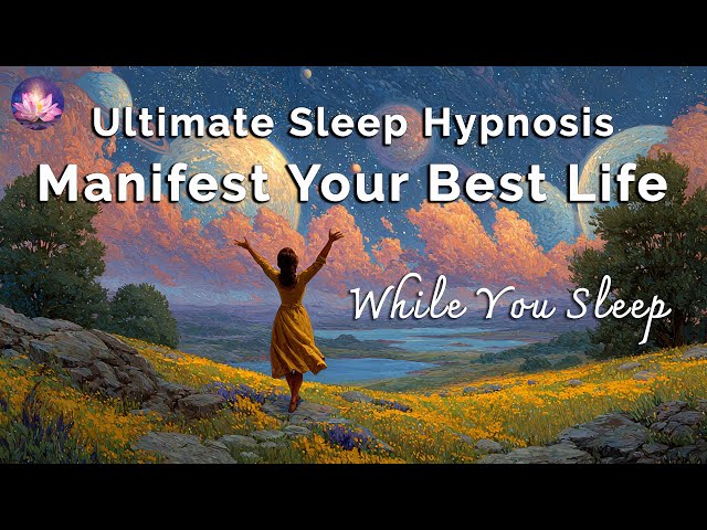 Manifest Miracles ✨ Ultimate Sleep Hypnosis With Postive Affirmations 432 Hz Binaural Beats