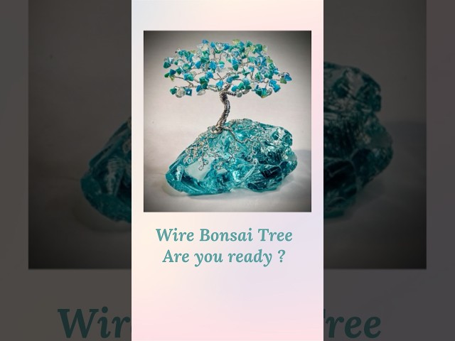 How to make a Wire and Glass Beads Bonsai  #diy #handmade #wire