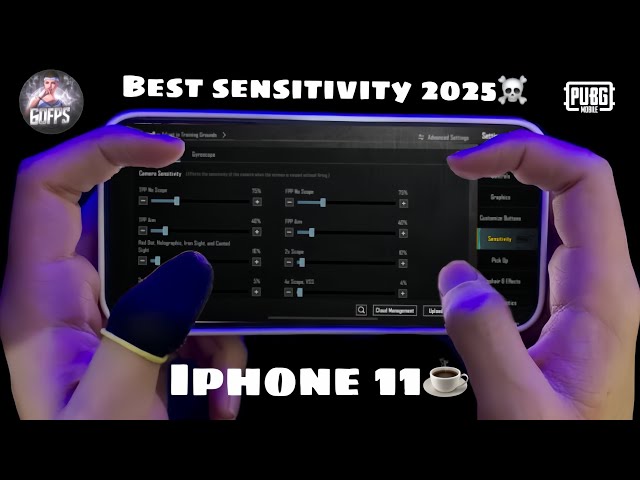 Best SENSITIVITY & SETTINGS 2025❤️‍🔥| 5 finger + Gyroscope | PUBG Mobile