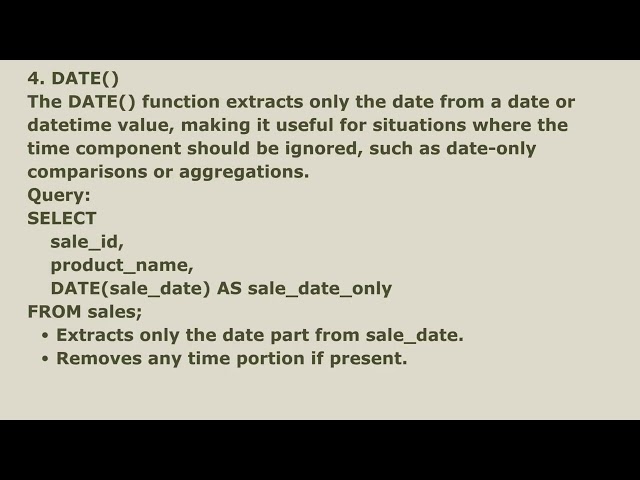 #BestSQL #Mastering SQL Date Functions