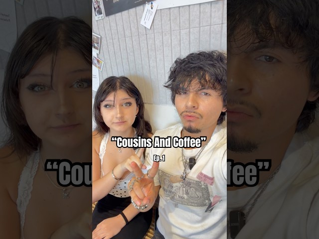 Just some friendly cousins reviewing a café #cafe #couple #dateideas #backtoschool #fashion