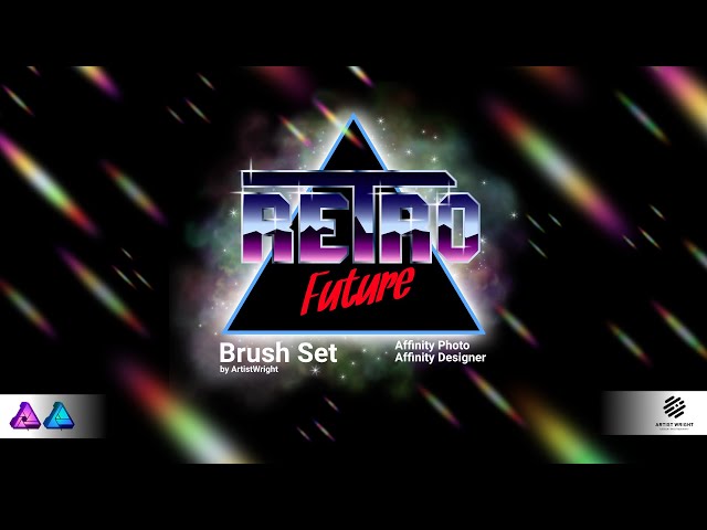 Affinity Photo and Affinity Designer Retro Future Brush Pack