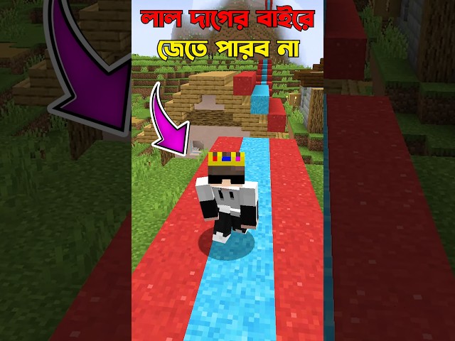 Minecraft But YOU Can't Cross This Red Line #minecraft