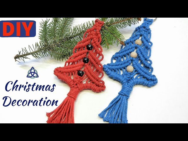 DIY Macrame Christmas Tree Decoration | For Macrame Beginners
