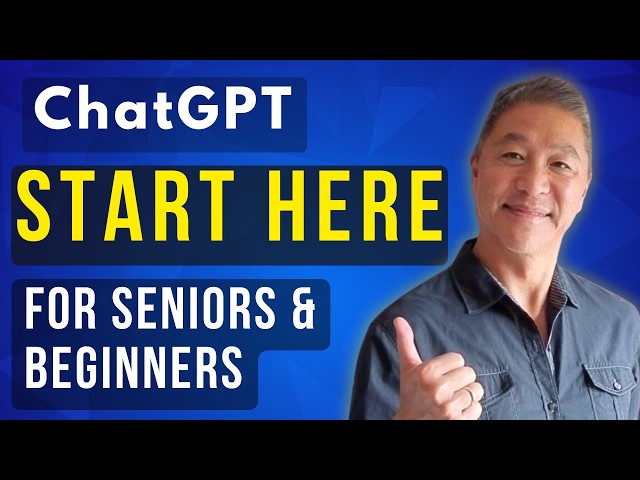ChatGPT Tutorial 2025 for Seniors and Beginners Learning AI