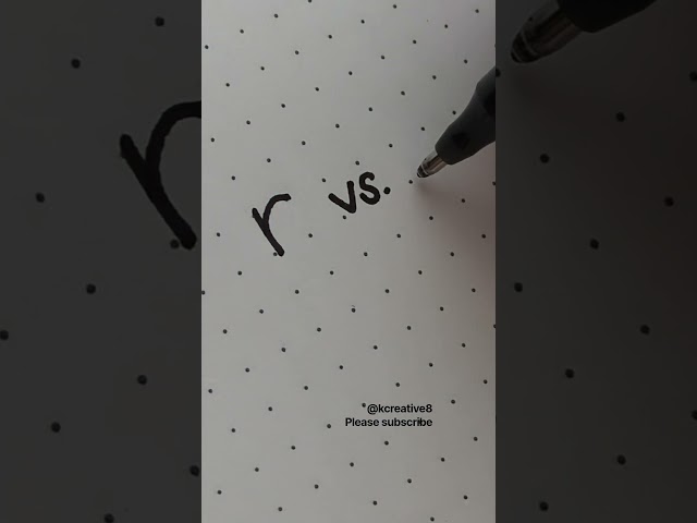 print vs. cursive r handwriting