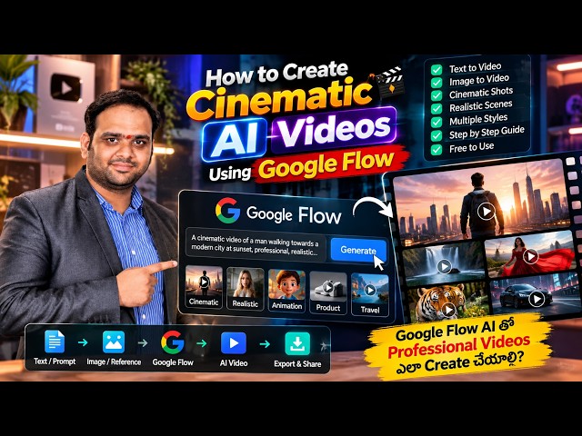 How to Create Cinematic AI Videos Using Google Flow