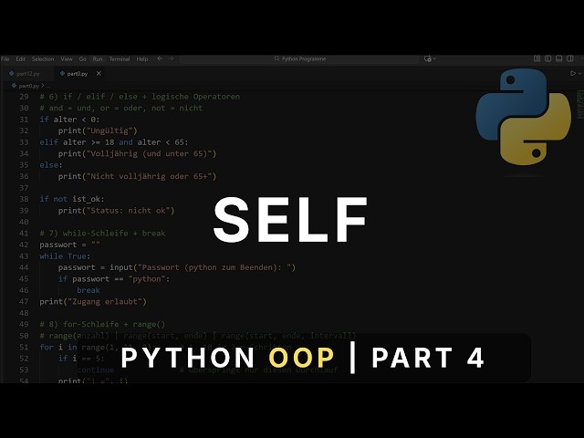 Methoden verstehen | Python OOP Part 4: Methoden & self