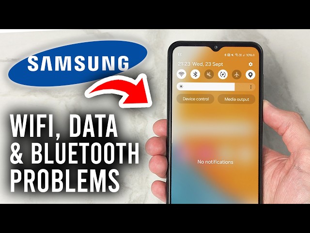 How To Fix WiFi, Bluetooth, & Data Problems On Samsung Phone - Tutorial