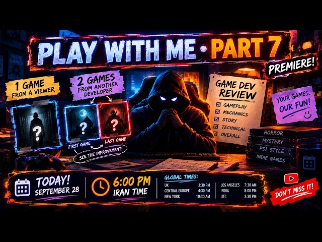 I Played a Developer’s FIRST & LAST Horror Game… The Improvement Is Insane | PLAY WITH ME 07