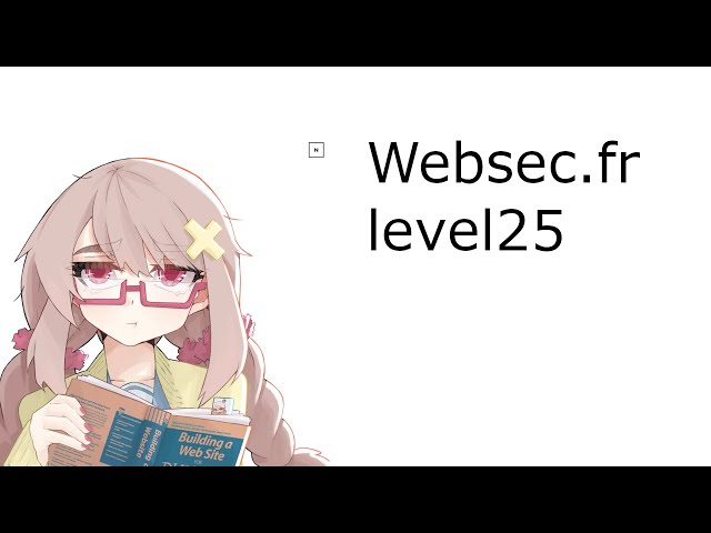 Websec.fr - level25