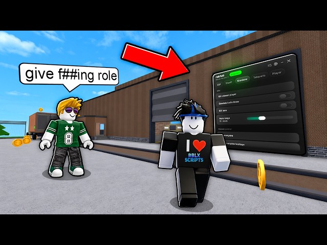 Trolling TOXIC NOOB with HACKS in Murder Mystery 2 Script..