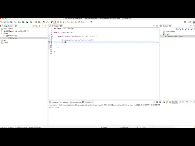 The Basics of Java| LESSON ONE |