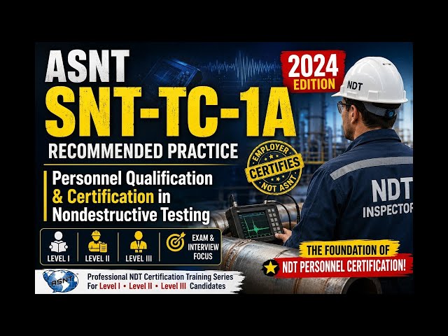 ASNT SNT-TC-1A:2024 COMPLETE TRAINING PROGRAM 🔥
