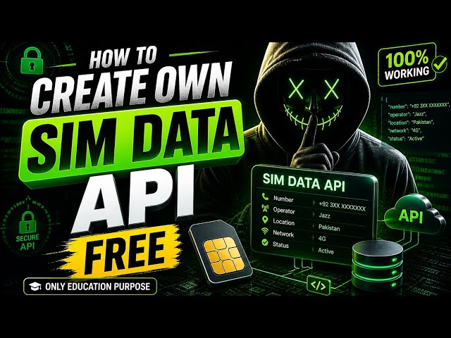 How To Create SIM Data API Free | Step-by-Step Guide (2026)