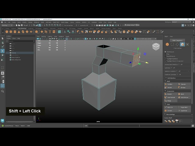 Maya in a Minute: Extruding Faster
