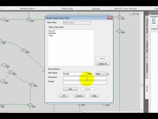 AutoCAD Map 3D 2011 - Modify an Object Data Table