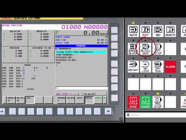 03 Machine Operator Panel Overview