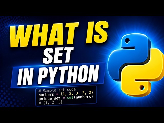 sets  in python | python tutorial for beginners | python course