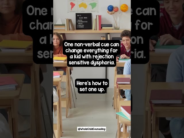 Use a Non-Verbal Cue With Kids Who Have RSD #rejectionsensitivedysphoria #rsd