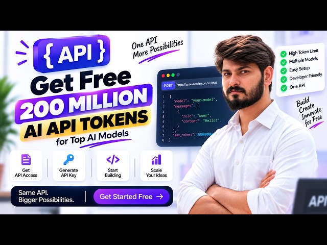 Get 200 MILLION FREE AI API Tokens | Access Top AI Models For Free