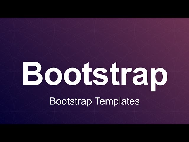 Bootstrap 3 Tutorial 98 - Bootstrap Templates