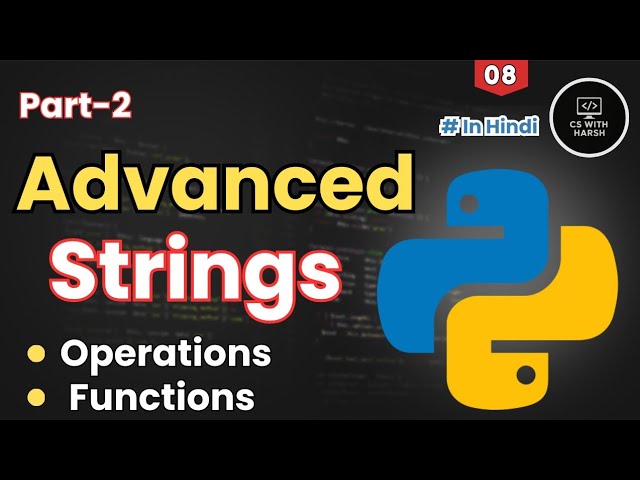 Master Python Strings | Slicing, Skip Value & Functions (Hindi Tutorial)