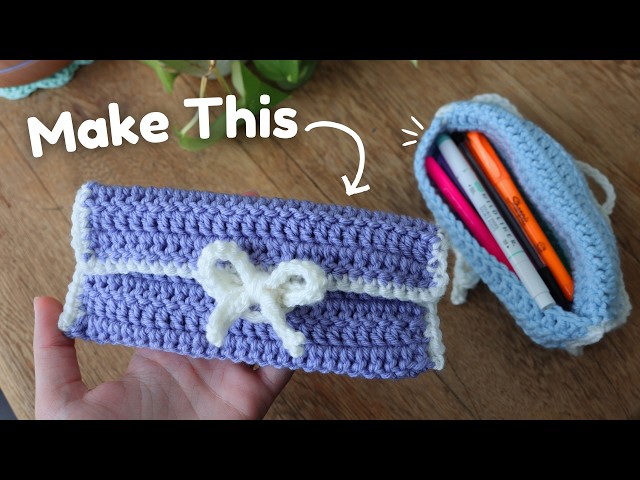 How to Crochet a Pencil Case/Glasses Case for Beginners | Quick Project