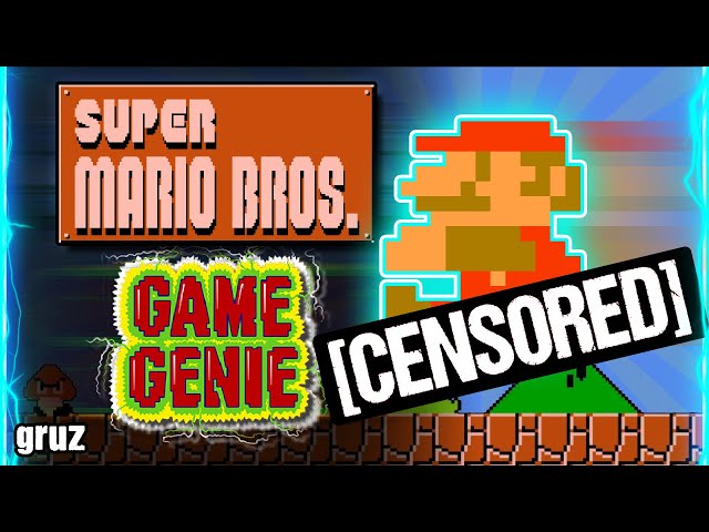 6 WEIRD Super Mario Game Genie Codes! [Censored Video]