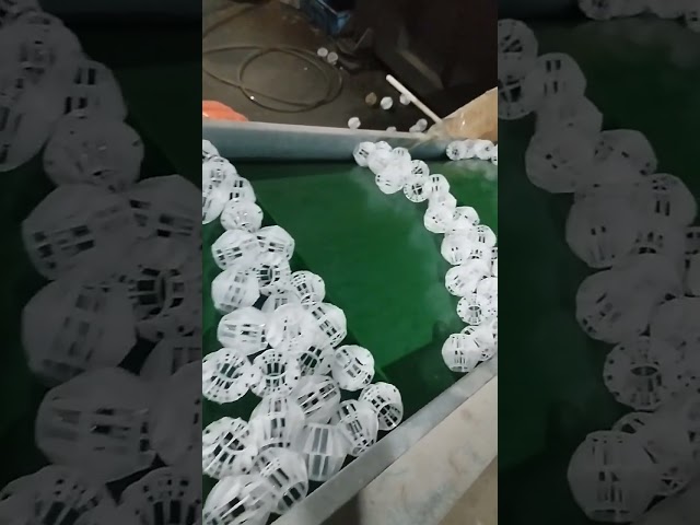 Hollow ball media production process